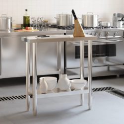 Matlagingsbord for kjøkken 82,5x30x85 cm rustfritt stål