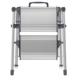 Gardintrapp med 2 trinn Mini Comfort 45 cm aluminium 4310-100