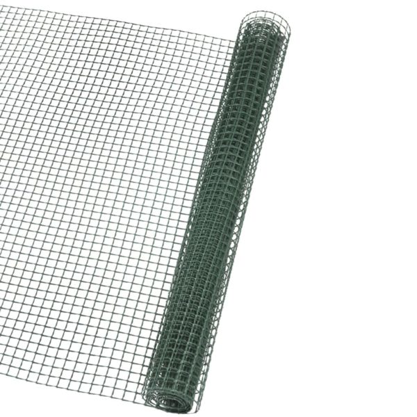 Gjerdeskjerm firkantet netting 5×5 mm 1×3 m grønn