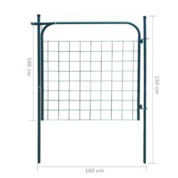 Hageport 100×100 cm antrasitt