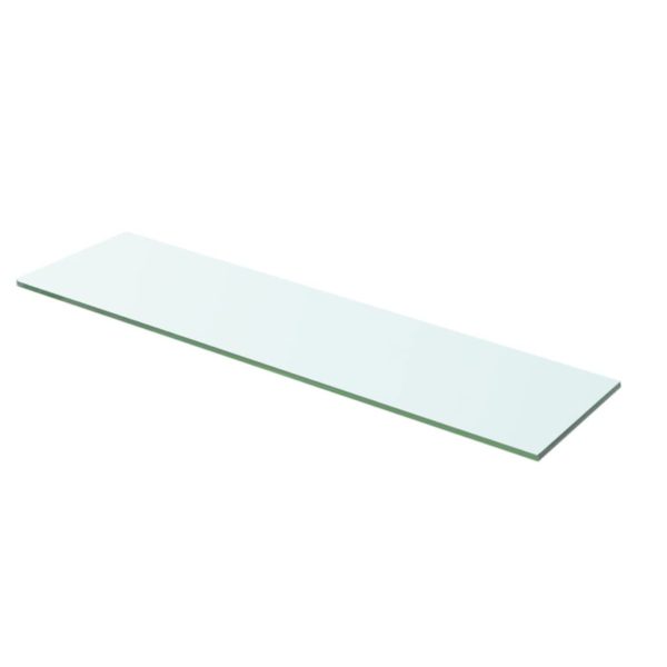 Hyllepanel klart glass 60×12 cm