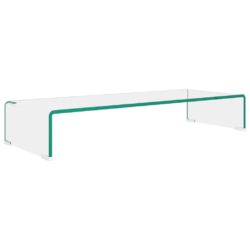 TV-benk glass klar 80x30x13 cm