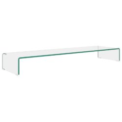 TV-benk glass klar 110x30x13 cm