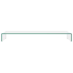 TV-benk glass klar 110x30x13 cm