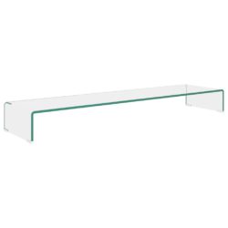 TV-benk glass klar 120x30x13 cm