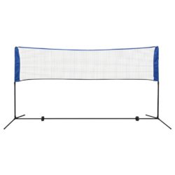 Badmintonnett med fjærballer 300×155 cm