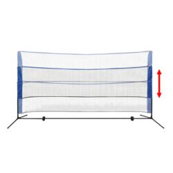 Badmintonnett med fjærballer 300×155 cm