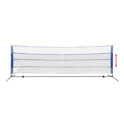 Badmintonnett med fjærballer 500×155 cm