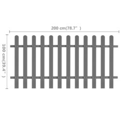 Stakittgjerde WPC 200×100 cm