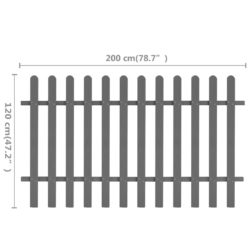 Stakittgjerde WPC 200×120 cm