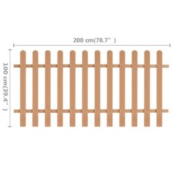 Stakittgjerde WPC 200×100 cm