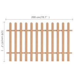 Stakittgjerde WPC 200×120 cm