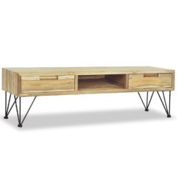 TV-benk 120x35x35 cm massiv teak