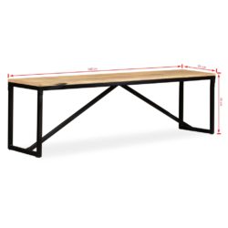 Benk heltre mango 160x35x45 cm