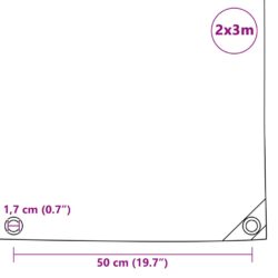 Presenning 650 g/m² 2×3 m grå