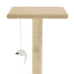 Kattetre med klorestolper i sisal 95 cm beige