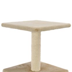 Kloretre med klorestolpe i sisal 55 cm beige