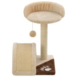 Kloretre med klorestolpe i sisal 40 cm beige og brun