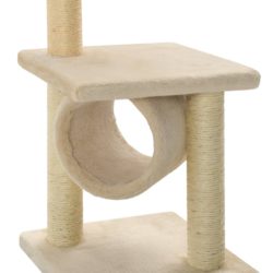 Kattetre med klorestolper i sisal 65 cm beige