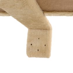 Kattetre med klorestolper i sisal veggmontert 194 cm beige