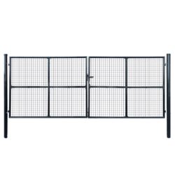 Hageport netting galvanisert stål 400×150 cm grå