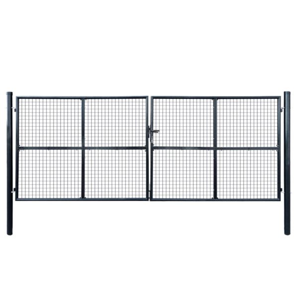 Hageport netting galvanisert stål 400×150 cm grå