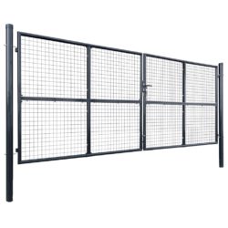 Hageport netting galvanisert stål 400×150 cm grå