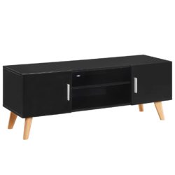 TV-benk svart 120x40x46 cm MDF