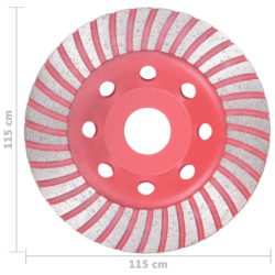 Diamantbelagt slipekopp med turbo 115 mm