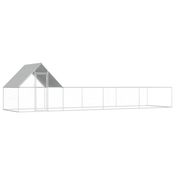 Hønsehus 8x2x2 m galvanisert stål