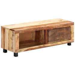 TV-benk 100x30x33 cm gjennvunnet heltre