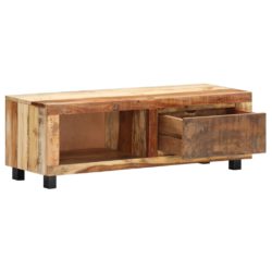 TV-benk 100x30x33 cm gjennvunnet heltre