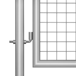 Hageport galvanisert stål 306×200 cm sølv