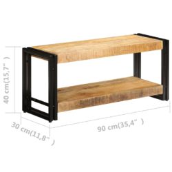 TV-skap 90x30x40 cm heltre mango