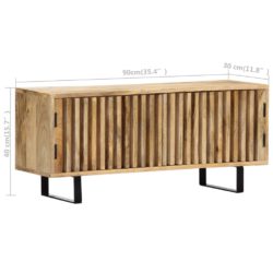 TV-skap 90x30x40 cm heltre mango