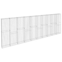 Gabion med topp- og bunndekke galvanisert stål 600x30x200 cm