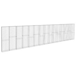 Gabion med topp- og bunndekke galvanisert stål 900x50x200 cm