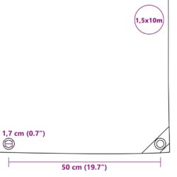 Presenning 650 g/m² 1,5×10 m blå