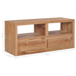 TV-benk 90x30x40 cm heltre teak