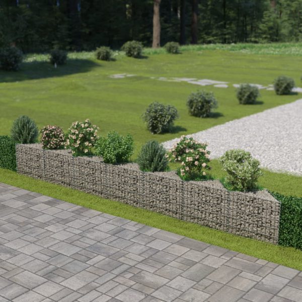 Gabion galvanisert stål 450x30x50 cm