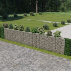 Gabion galvanisert stål 630x30x100 cm