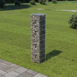 Gabion med topp- og bunndekke galvanisert stål 20x20x100 cm