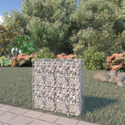 Gabion med deksler galvanisert stål 80x20x100 cm