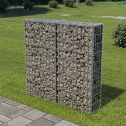 Gabion med deksler galvanisert stål 100x20x100 cm