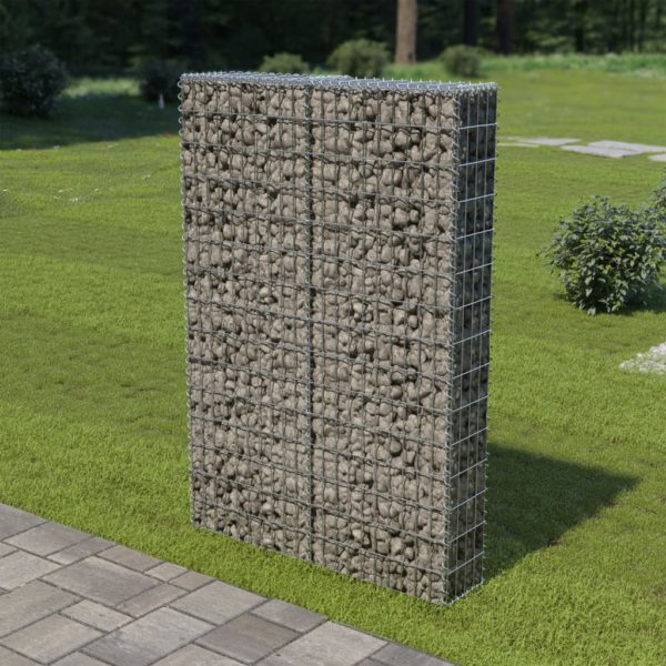 Gabion med topp- og bunndekke galvanisert stål 100x20x150 cm