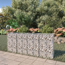 Gabion med topp- og bunndekke galvanisert stål 200x20x85 cm