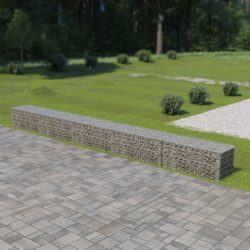 Gabion med topp- og bunnlokk galvanisert stål 600x50x50 cm