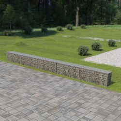 Gabion med topp- og bunndekke galvanisert stål 600x30x50 cm