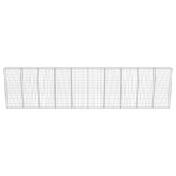 Gabion med topp- og bunndekke galvanisert stål 600x30x150 cm