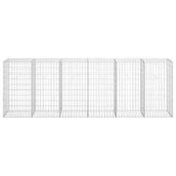 Gabion med topp- og bunnlokk galvanisert stål 300x50x100 cm